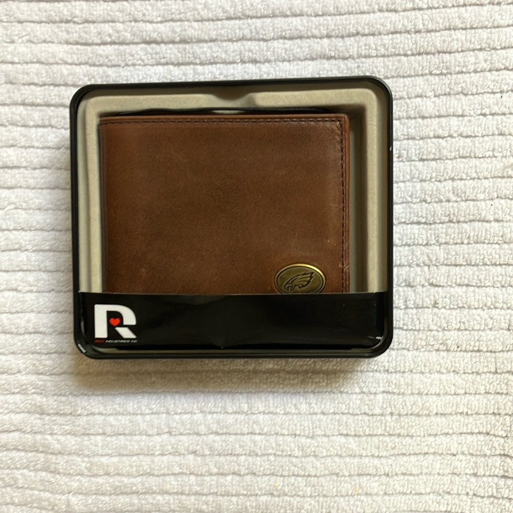 NWT leather eagles wallet